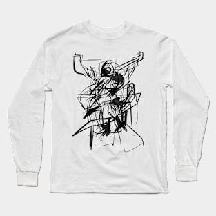 Architecture Figure - Gargoyle Sketch Long Sleeve T-Shirt